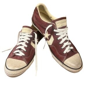 Converse John Varvatos Star Player Burgundy Low Top Sneakers 132845C Mens 11